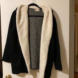 Altar’s State Sz large open Sherpa cardigan jacket coat